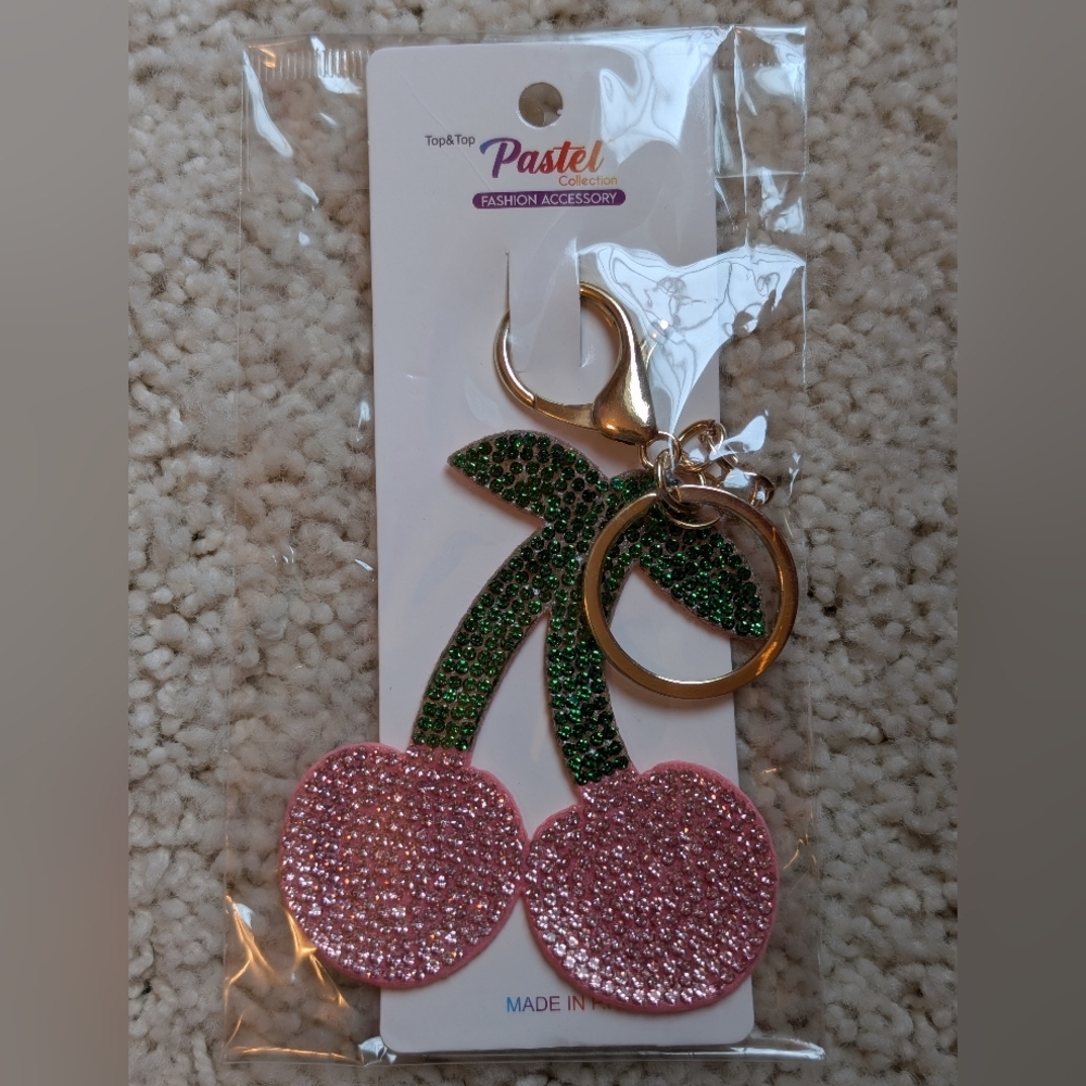 Pastel Collection Cherry Keychain/Bagcharm
